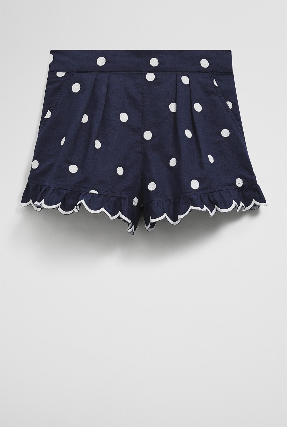 Spot Scalloped Short