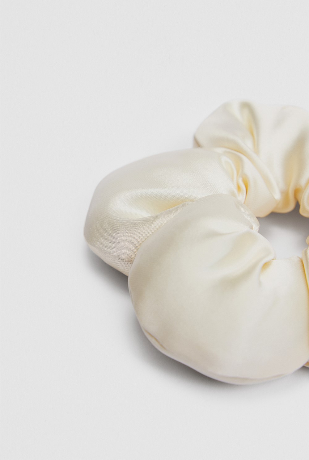 Satin Flower Scrunchie