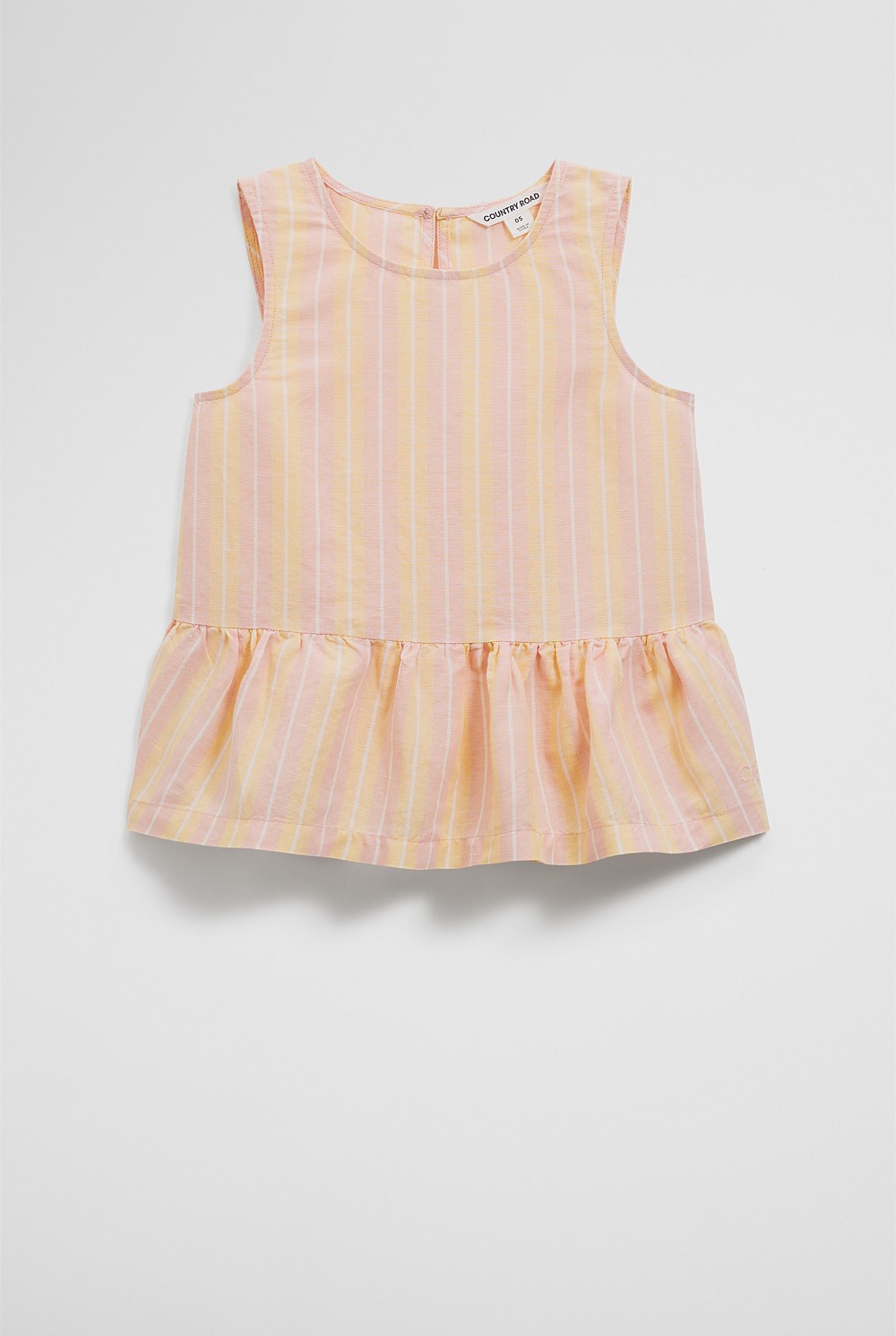 Linen Ruffle Top