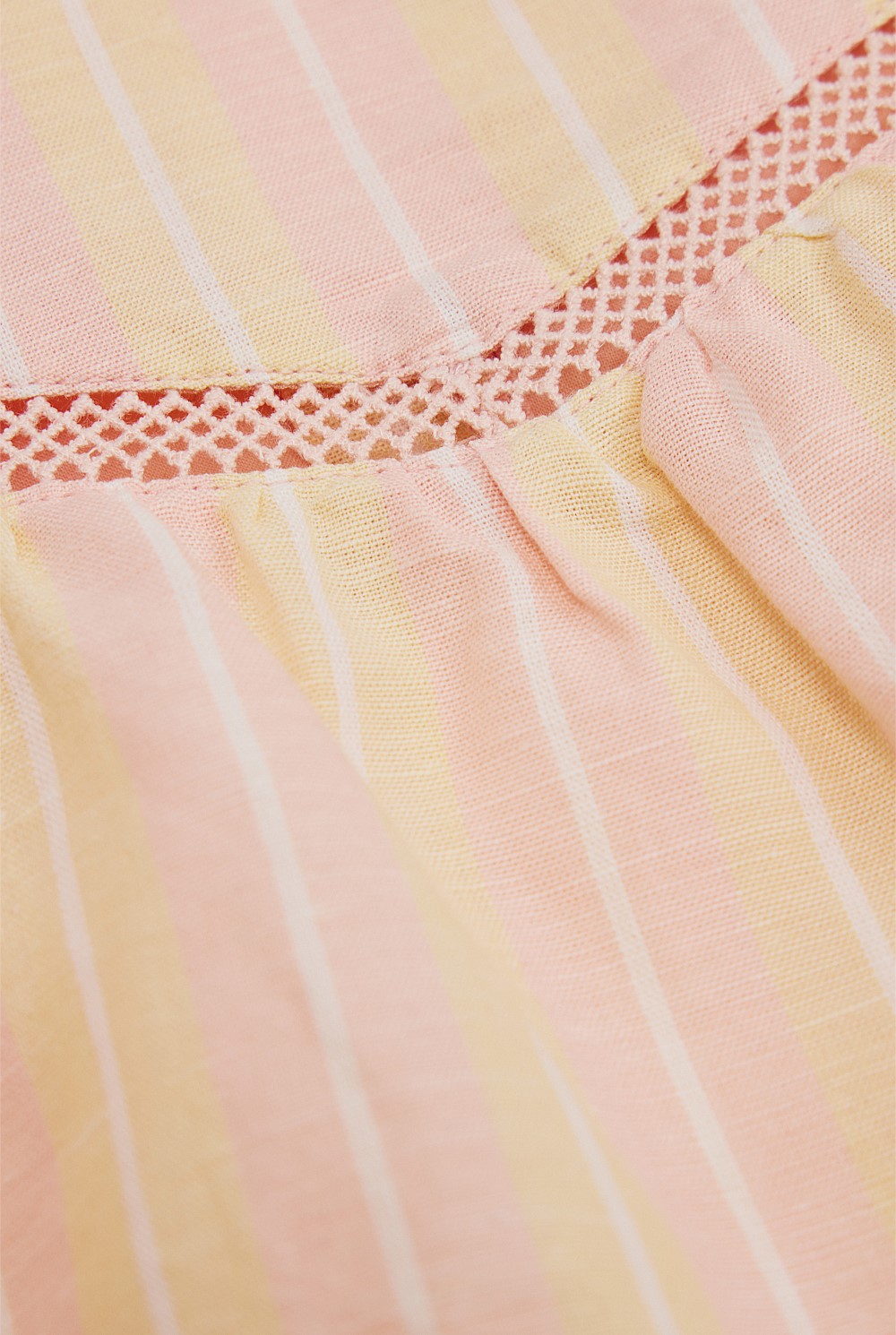 Organically Grown Cotton Blend Puff Sleeve Top