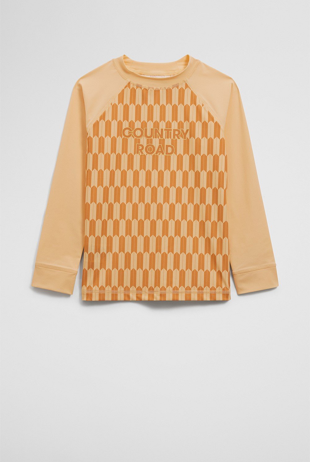 Recycled Nylon Blend Geometric Logo Rash Vest
