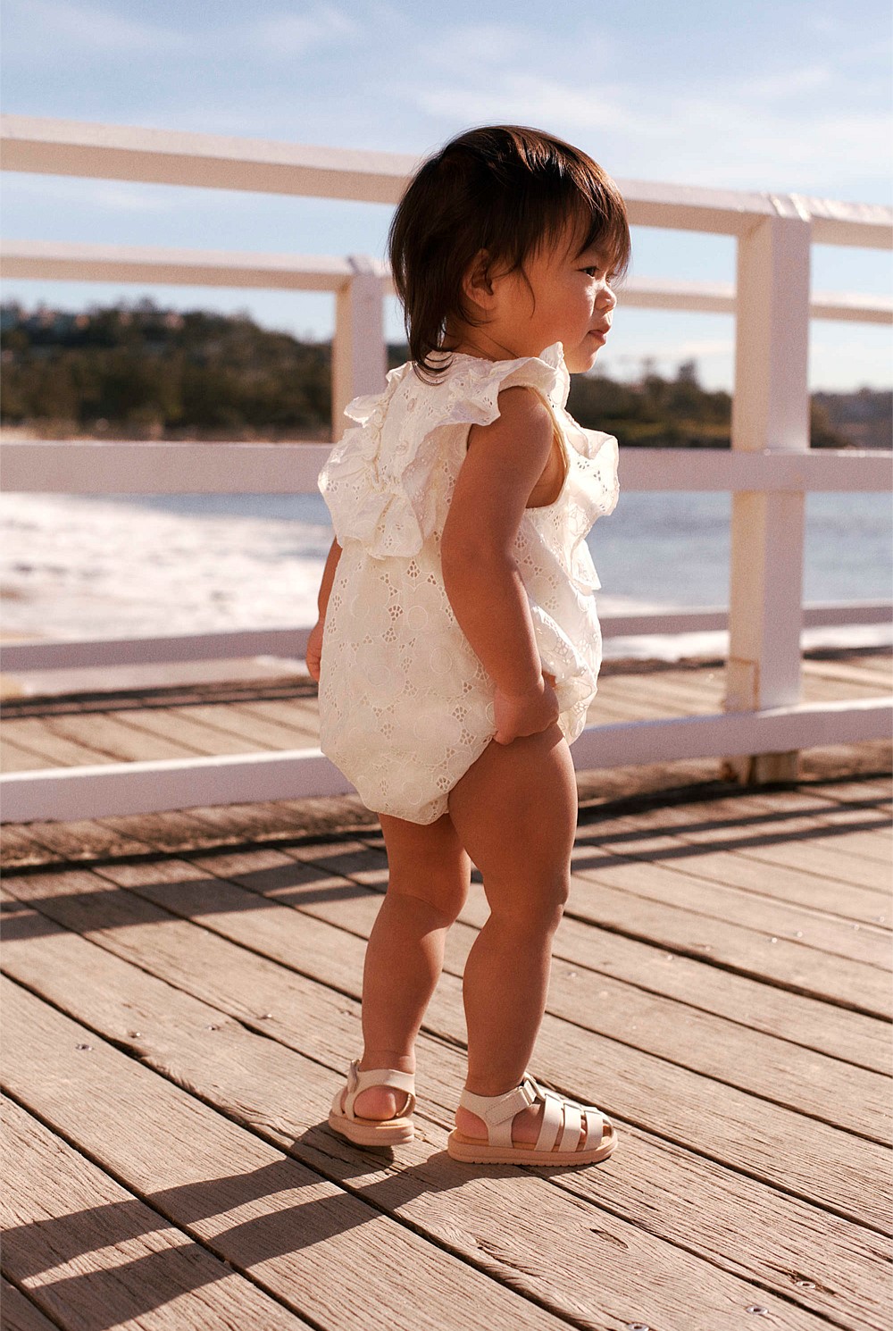 Broderie Frill Romper