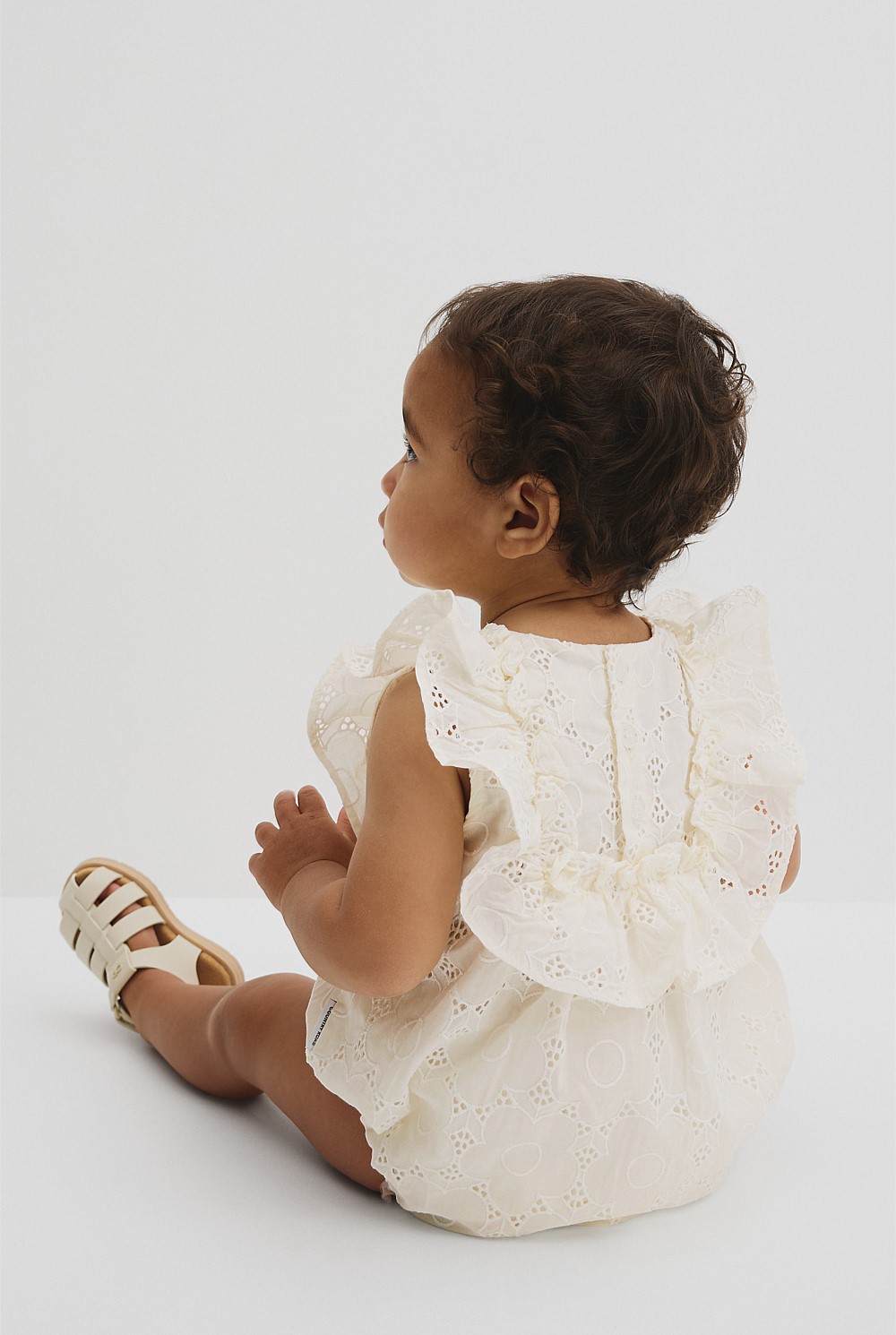 Broderie Frill Romper