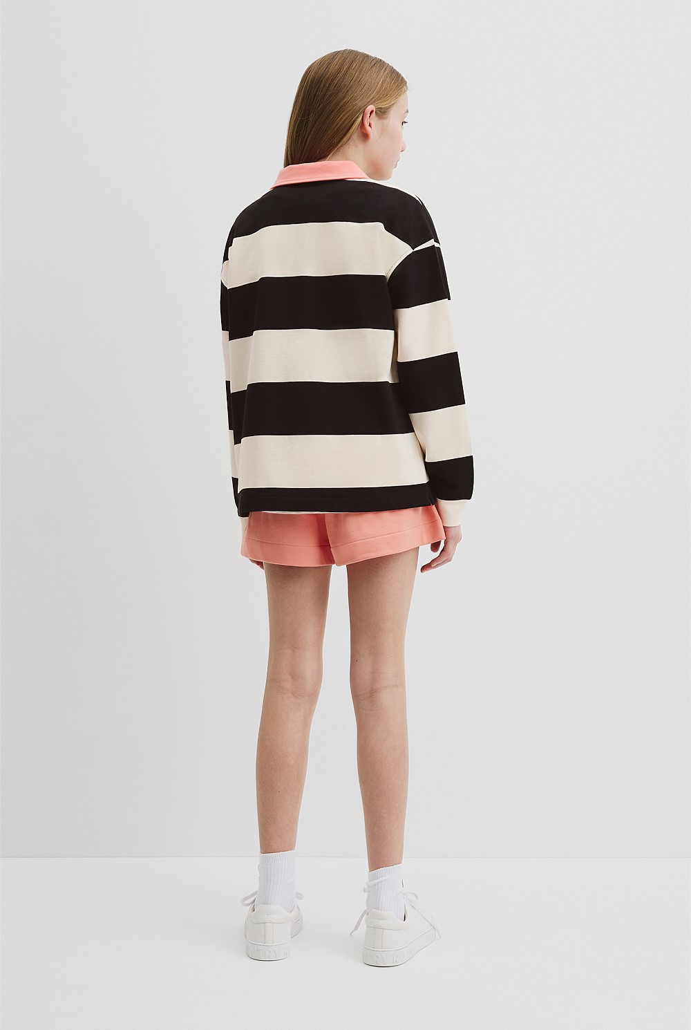 Organically Grown Cotton Stripe Rugby Top