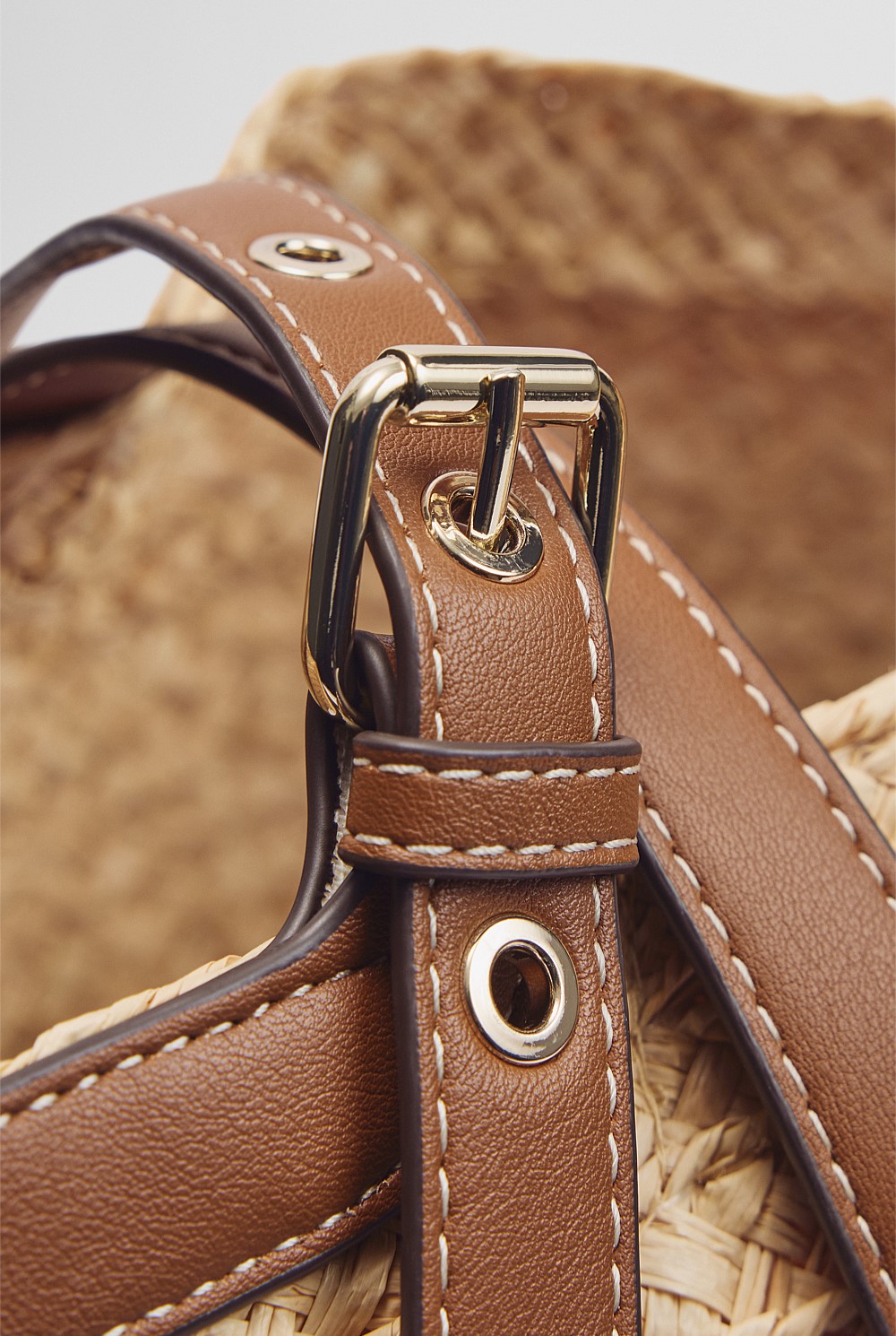 Claudia Straw Shopper Bag