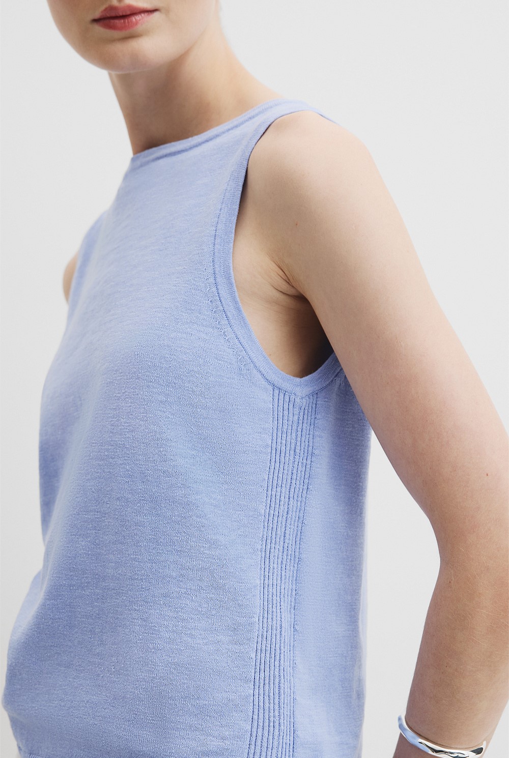Organically Grown Cotton Linen Blend Tank