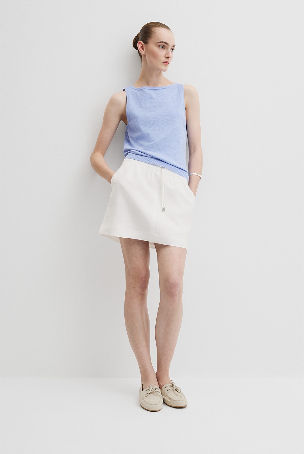 Organically Grown Cotton Linen Blend Tank