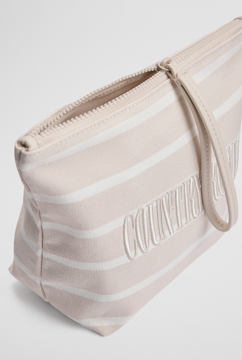 Australian Cotton Embroidered Heritage Tri Cosmetic Case