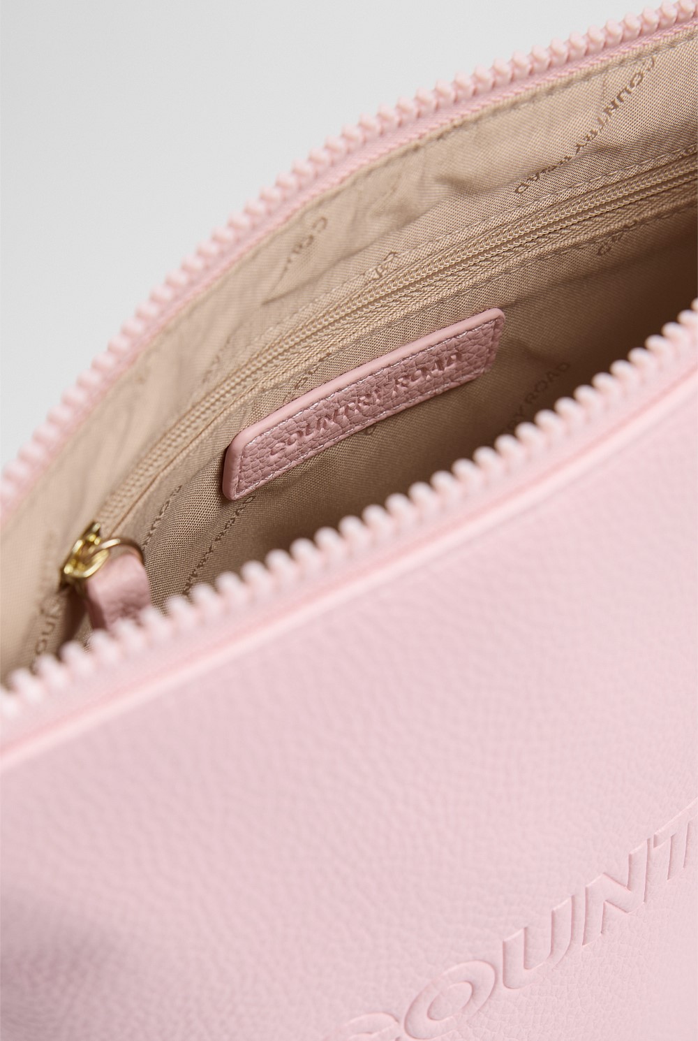 Branded Detail Tri Cosmetic Bag