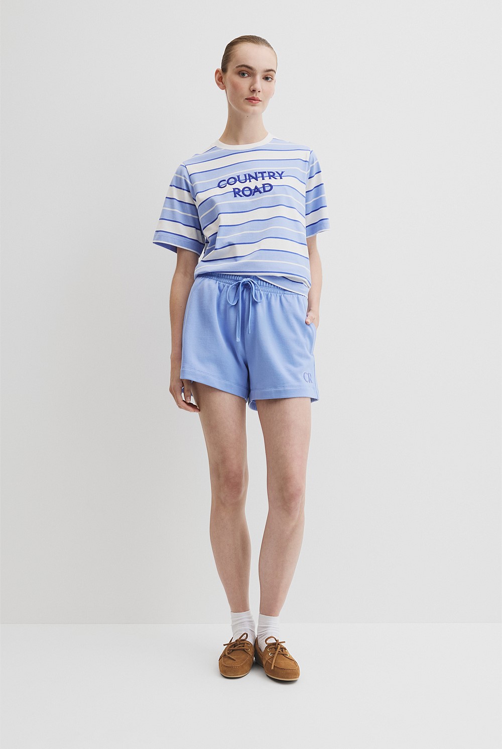 Australian Cotton Stripe CR T-Shirt