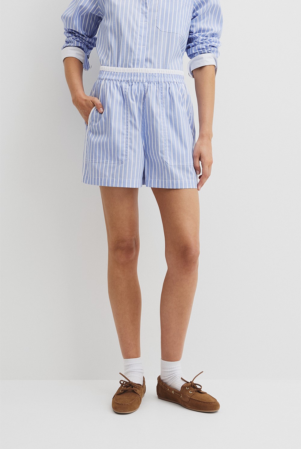 Australian Cotton Oxford Stripe Short