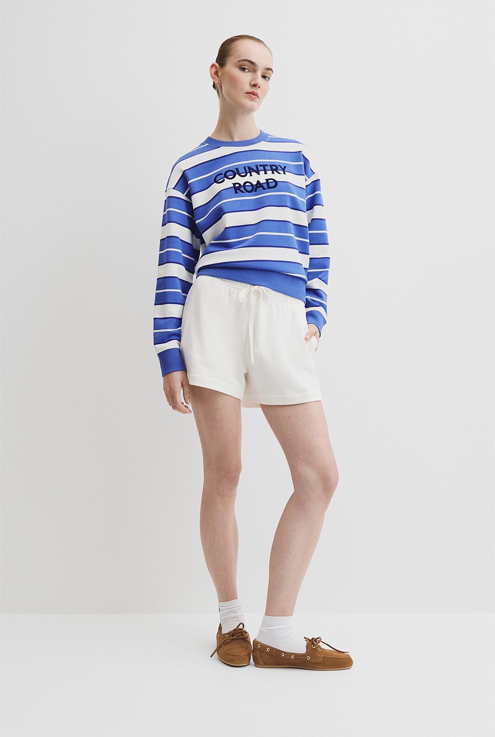 Australian Cotton Stripe CR Sweat