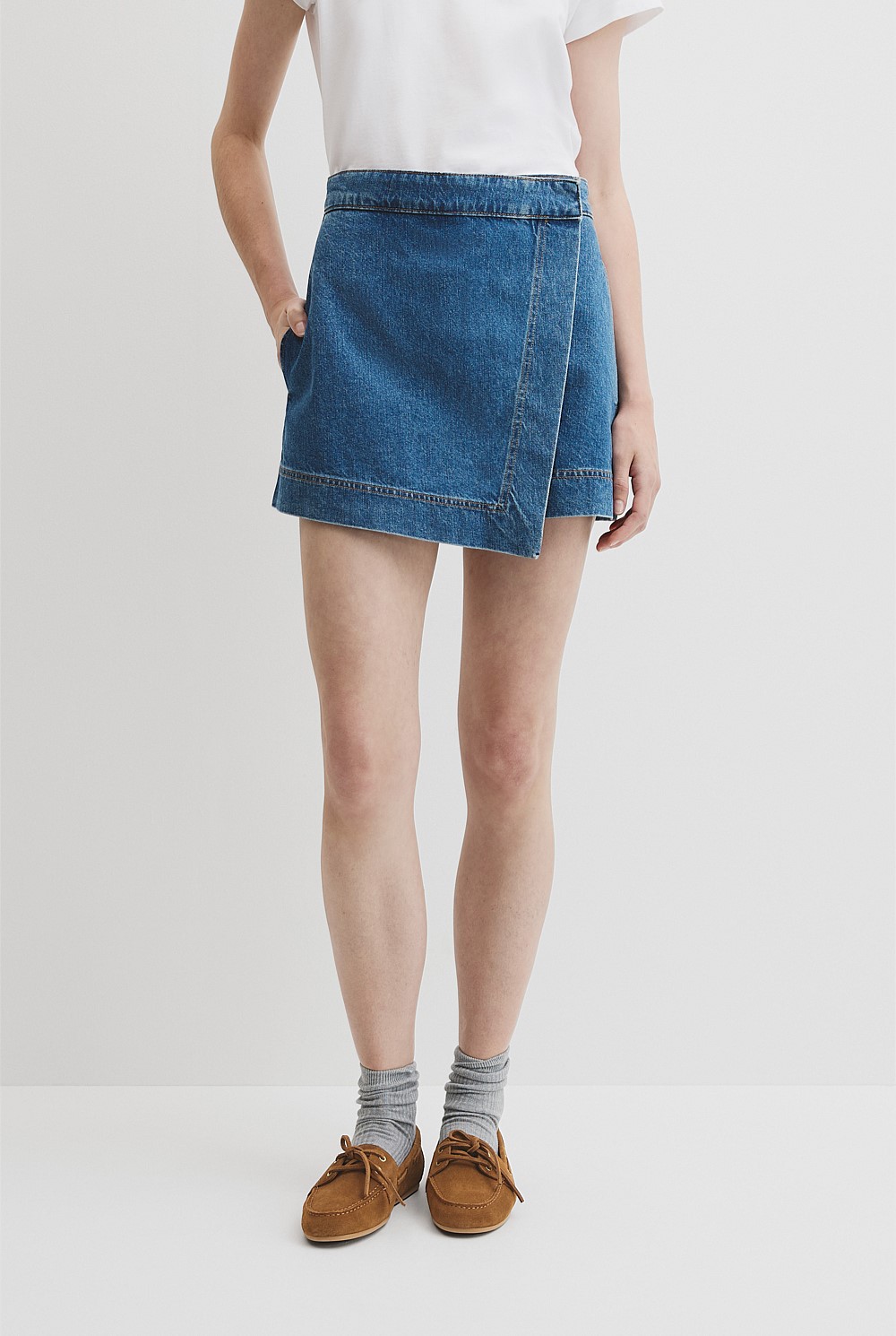 Denim Skort