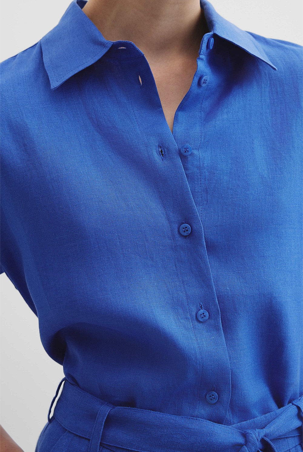 Organically Grown Linen Short Sleeve Shirt