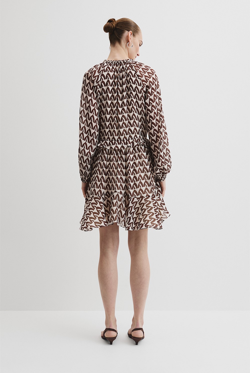 Print Drop Waist Mini