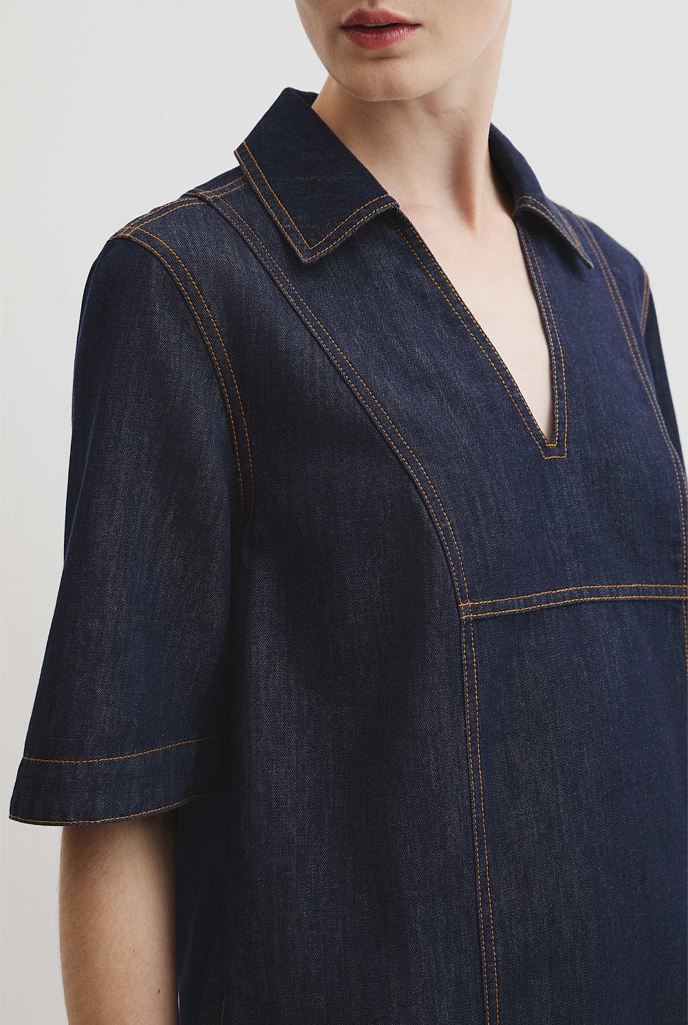 Denim Popover Dress