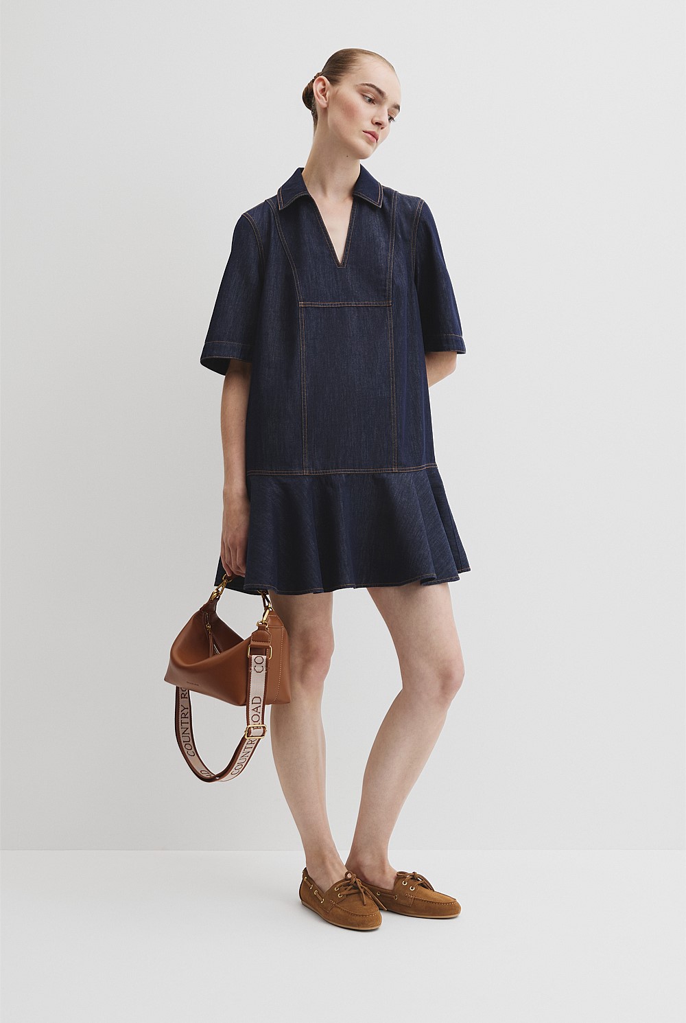 Denim Popover Dress