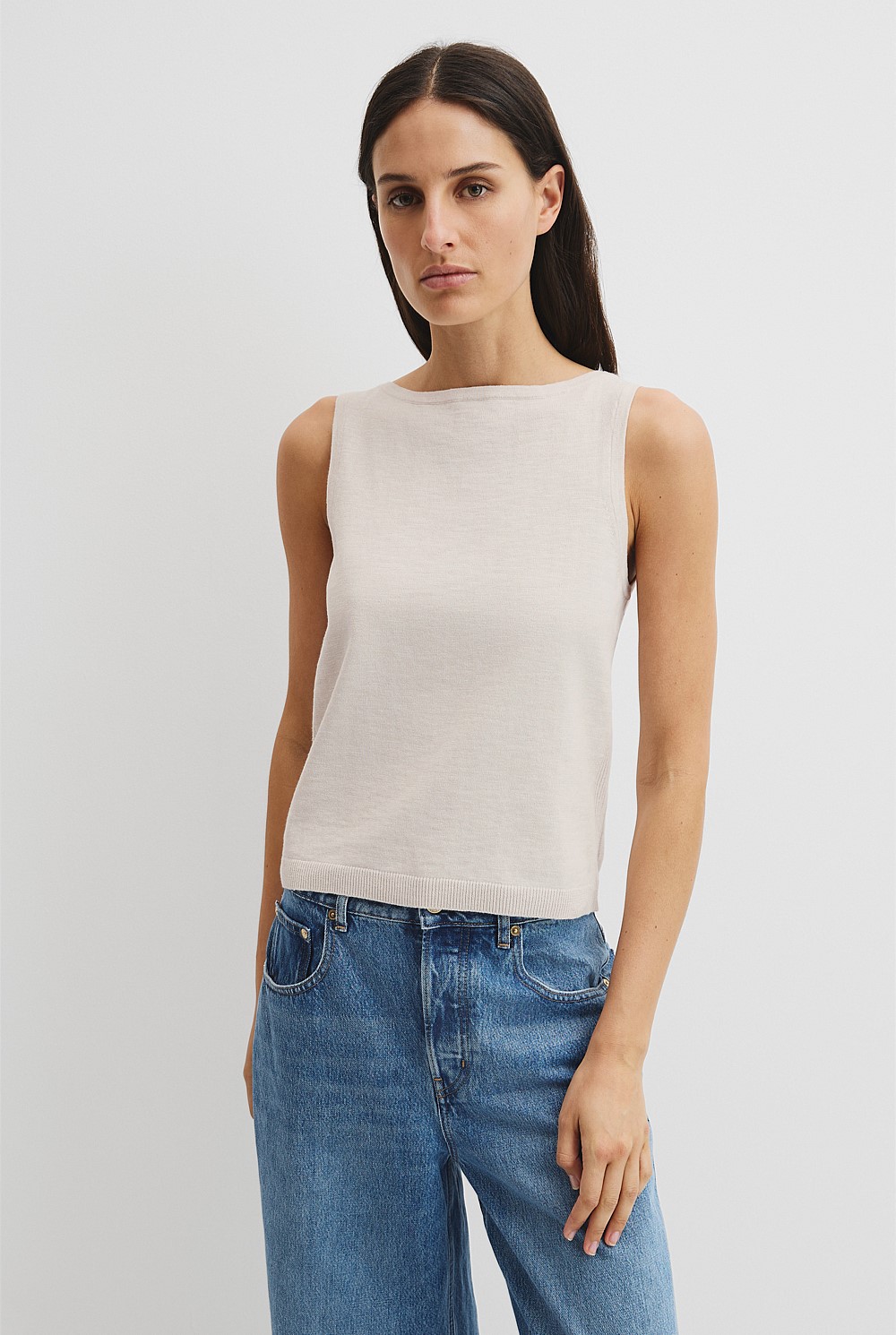 Organically Grown Cotton Linen Blend Tank