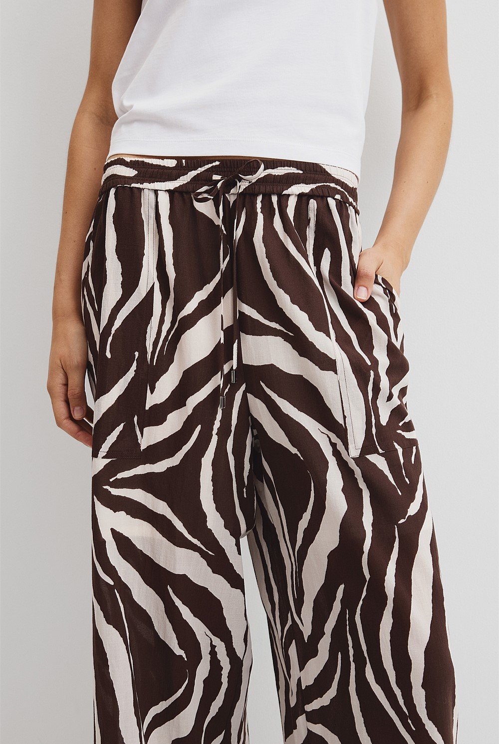 Print Pull On Pant