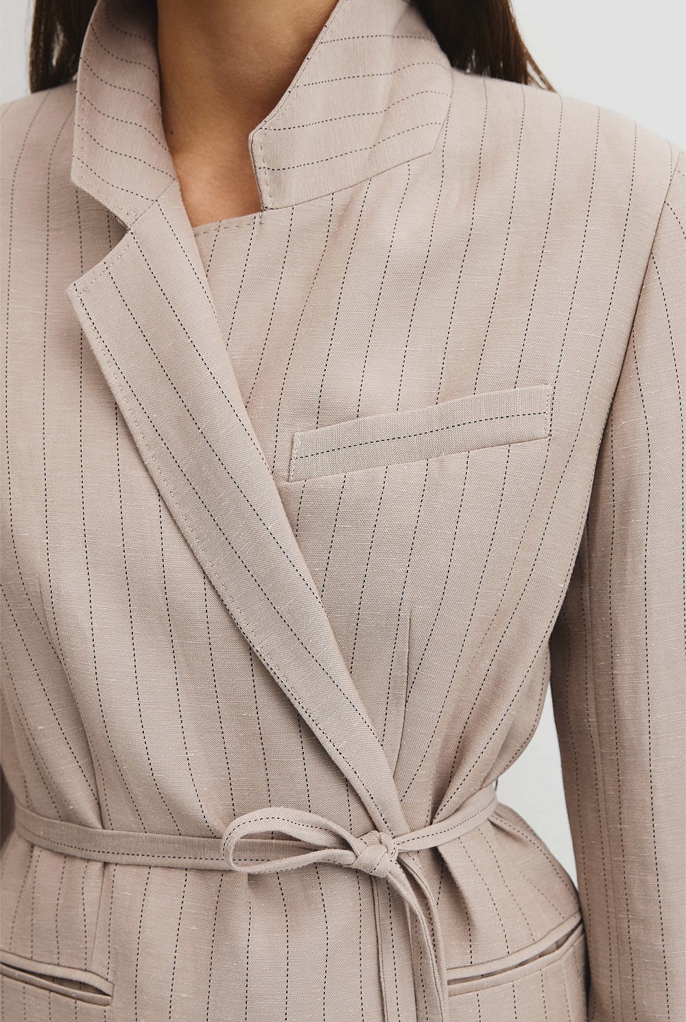 Stripe Relaxed Blazer