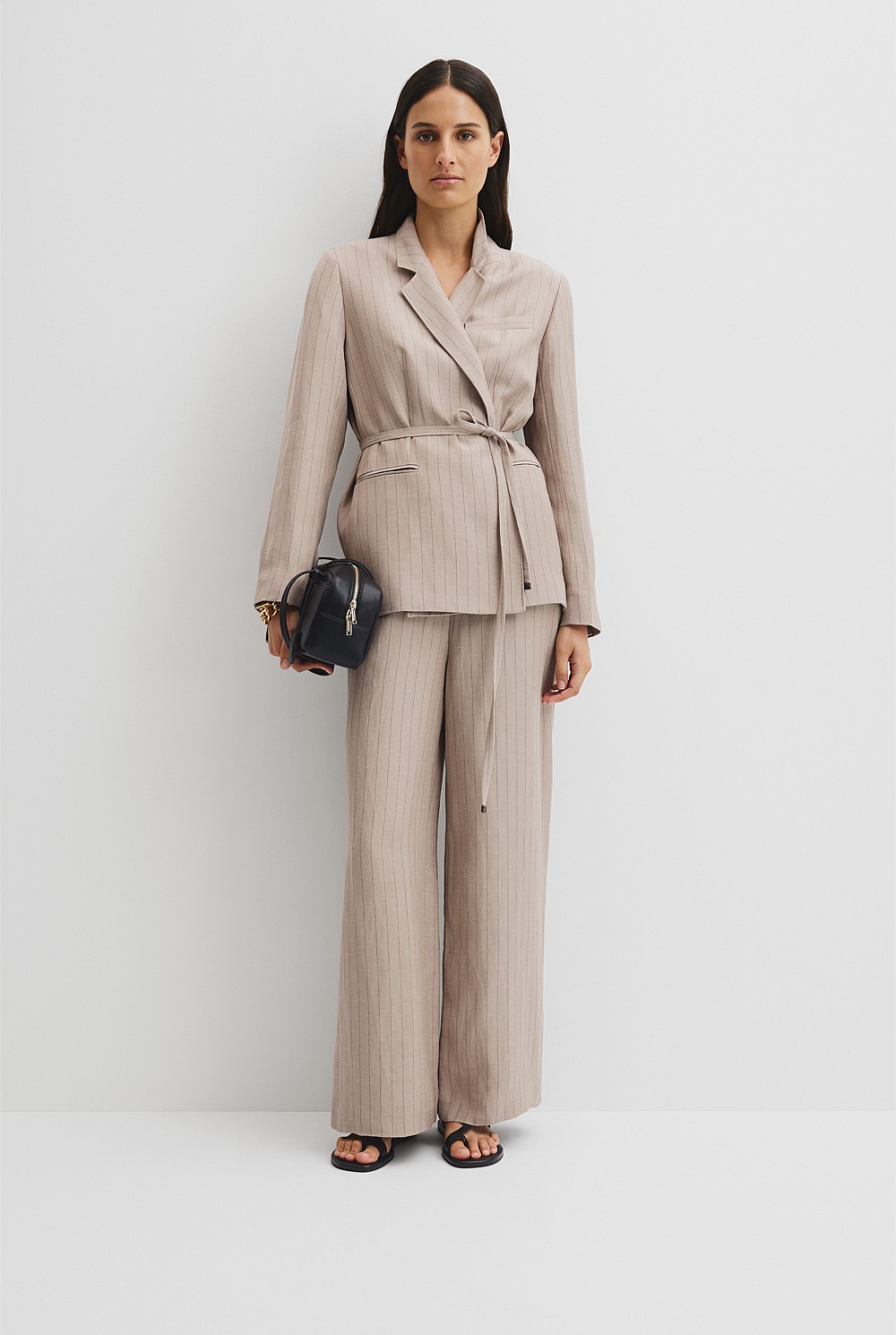 Stripe Relaxed Blazer