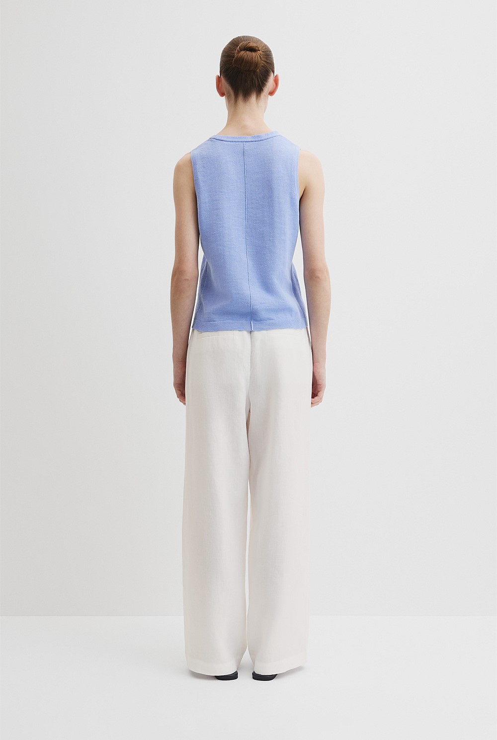 Organically Grown Cotton Linen Vest