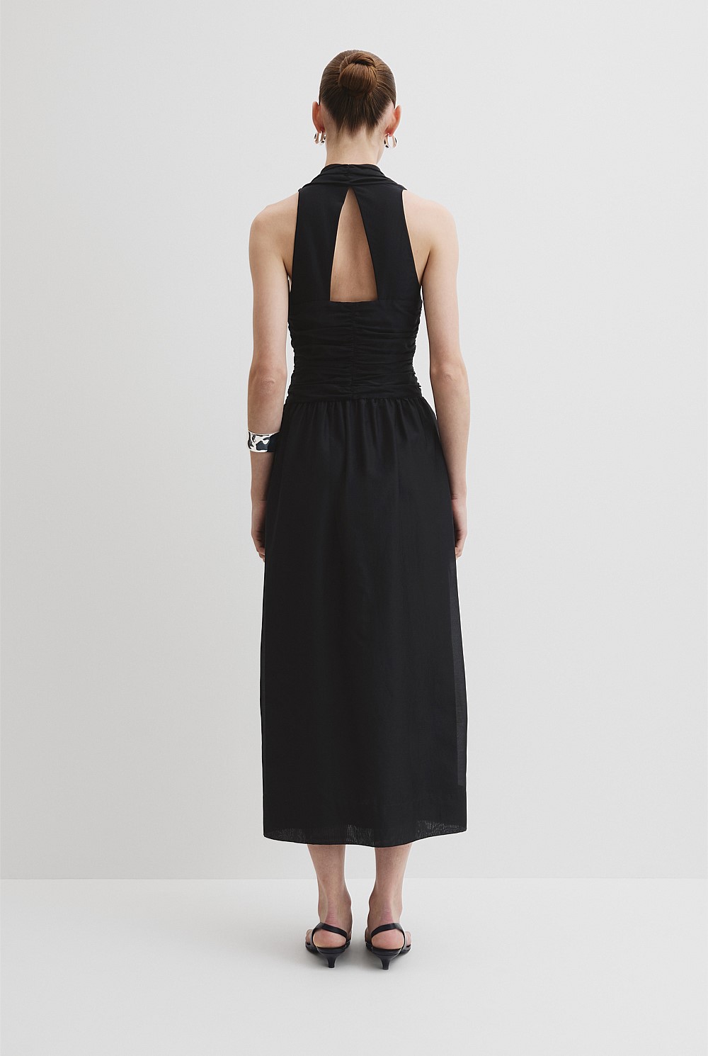 Gathered Halter Dress