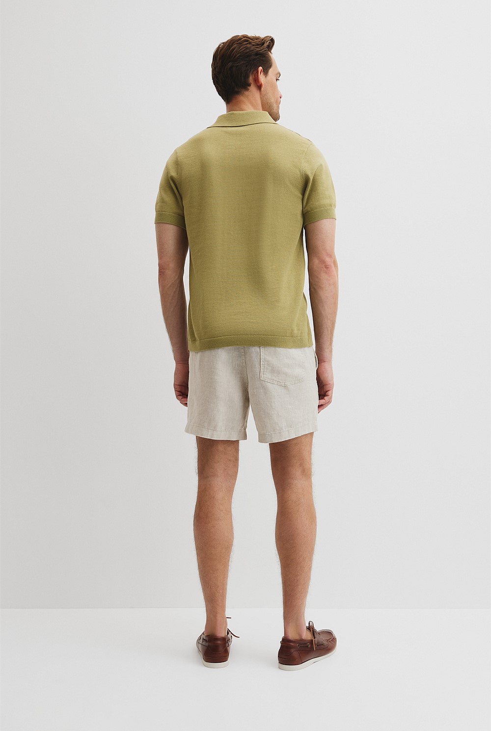 Australian Cotton Textured Knit Polo