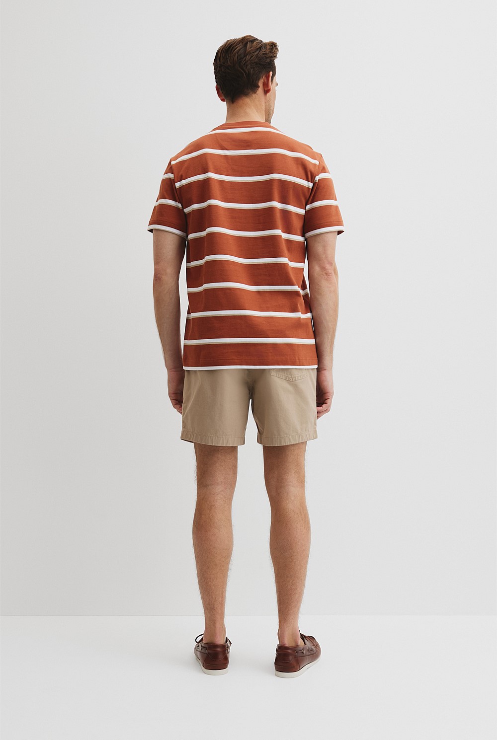 Australian Cotton CR Logo Stripe T-Shirt