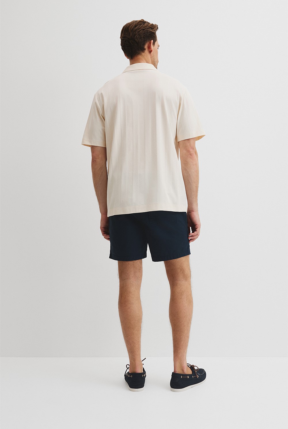 Textured Stripe Cuban Shirt