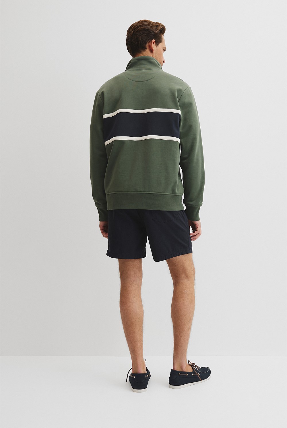 Australian Cotton Modern Logo Half Zip Sweat