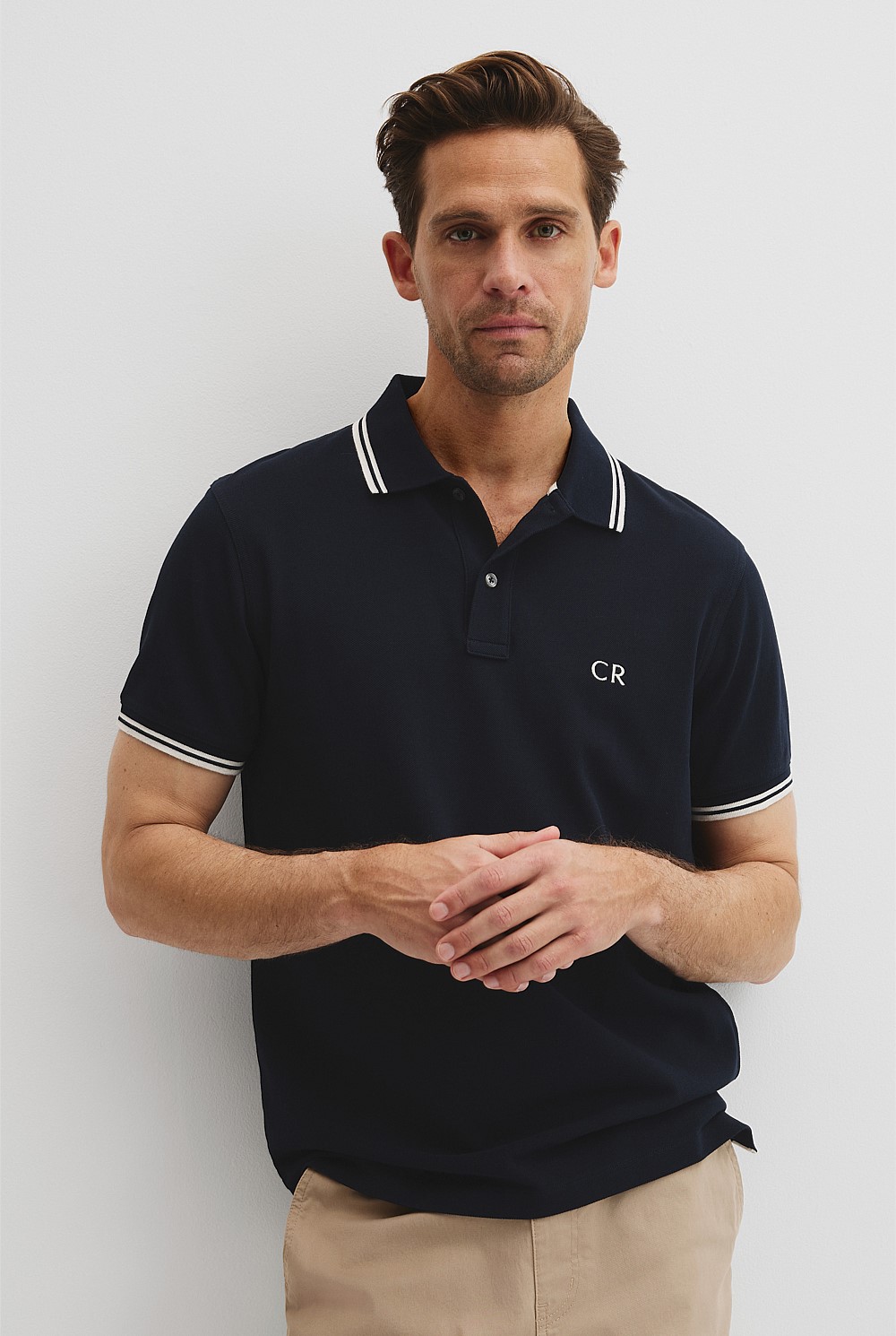 Australian Cotton CR Logo Pique Polo