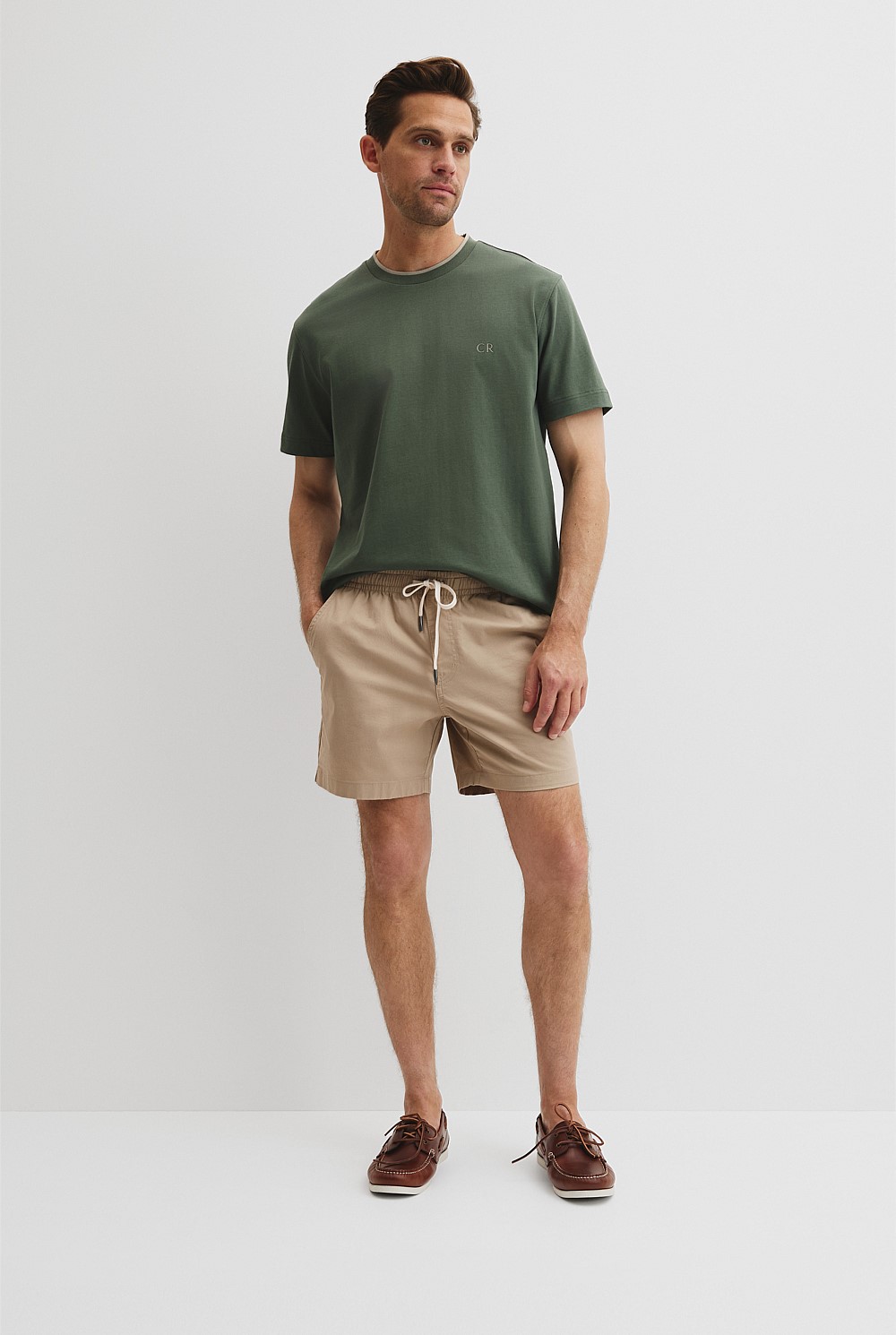 Australian Cotton CR Logo Tipped T-Shirt