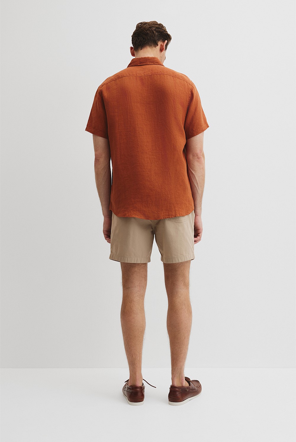 Organically Grown Linen Regular Fit Short Sleeve Shirt