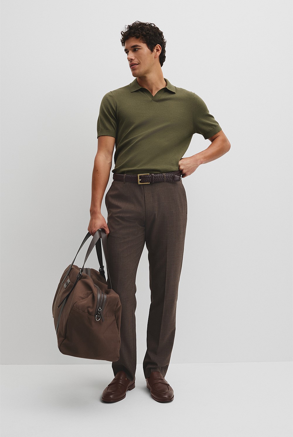 Australian Cotton Blend Silk Trophy Polo