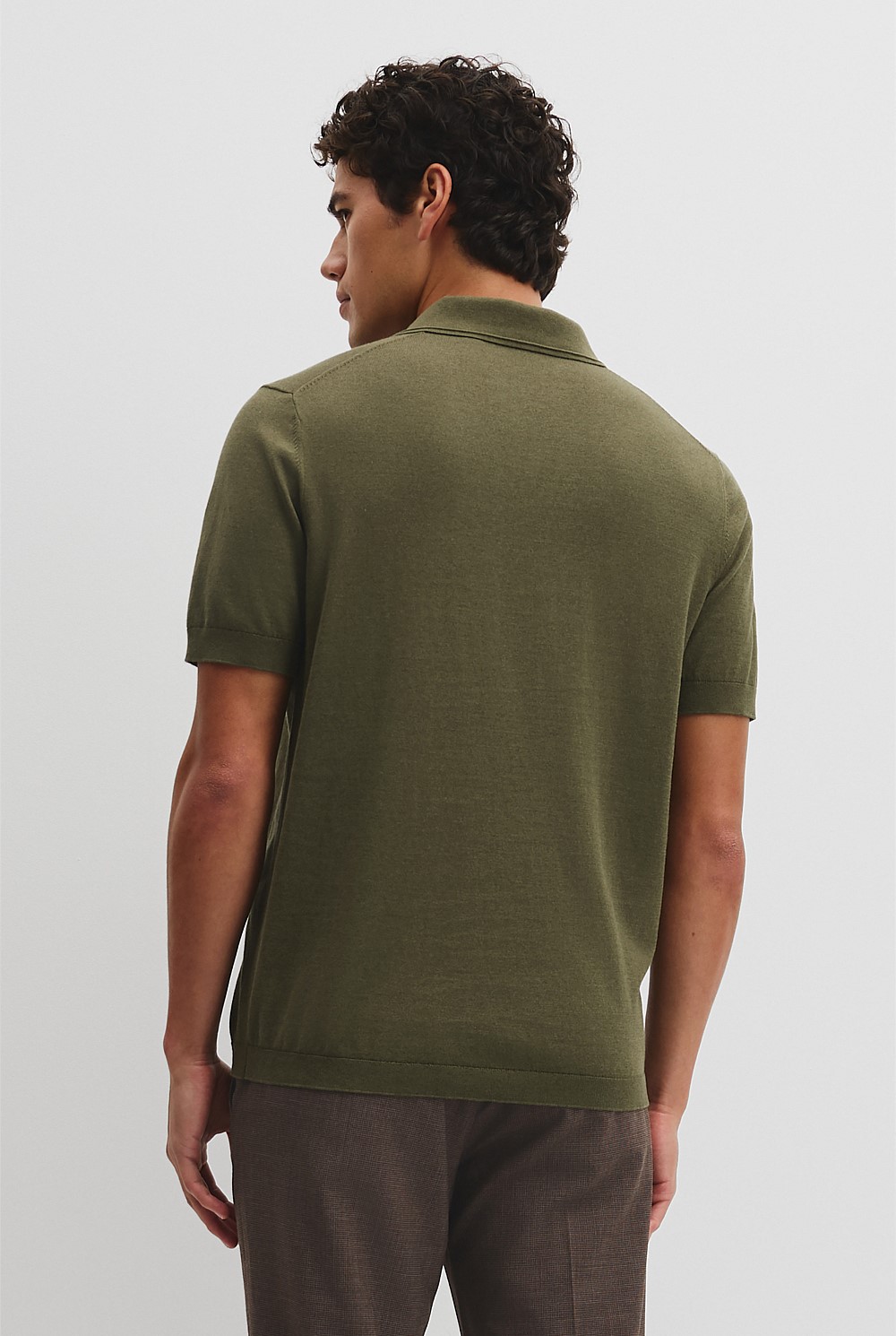 Australian Cotton Blend Silk Trophy Polo