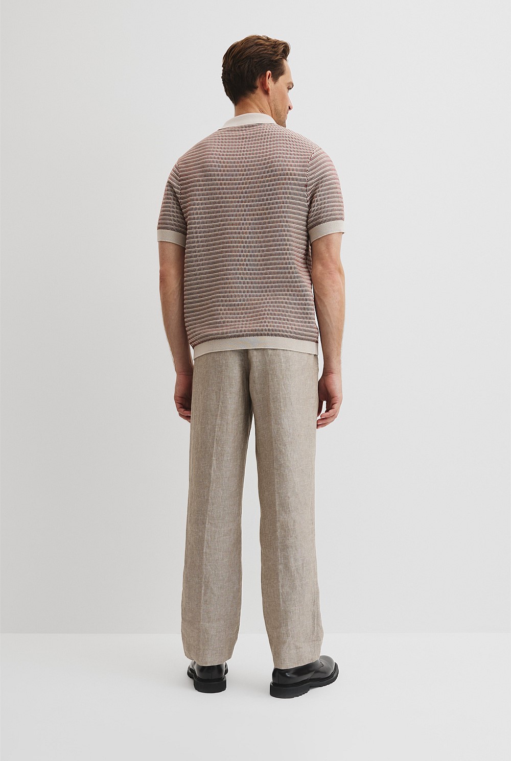 Australian Cotton Textured Knit Polo