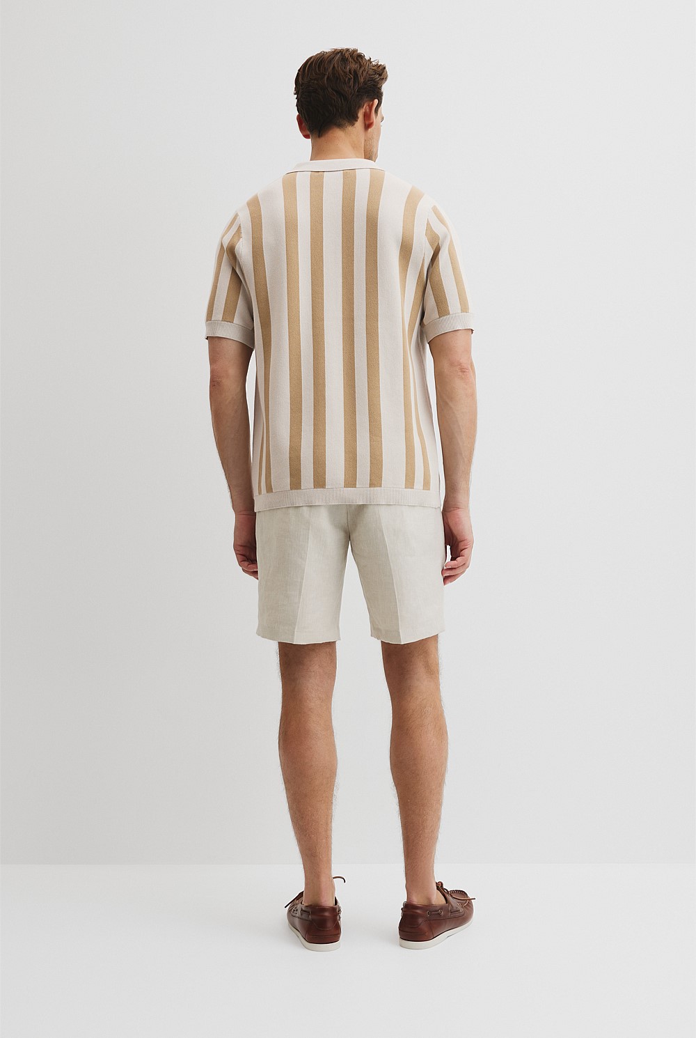 Organically Grown Cotton Stripe Knit Shirt