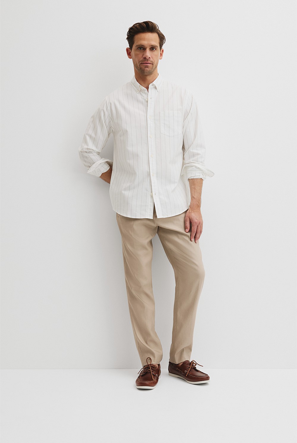 Regular Fit Oxford Stripe Shirt