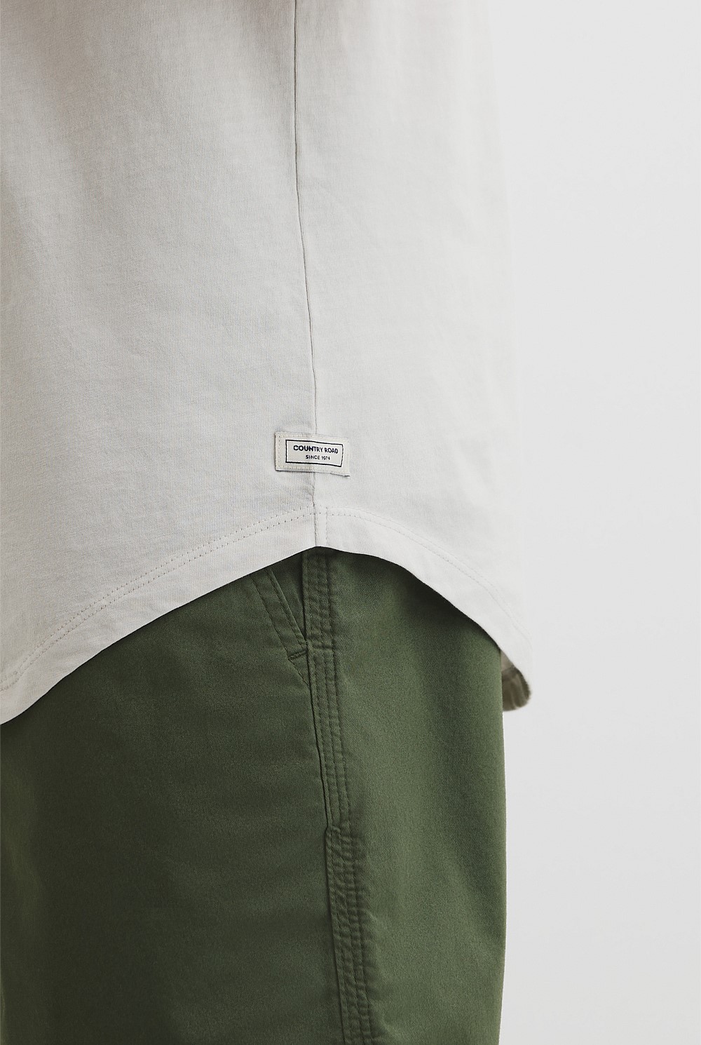 Australian Cotton Longline Garment Dye T-Shirt