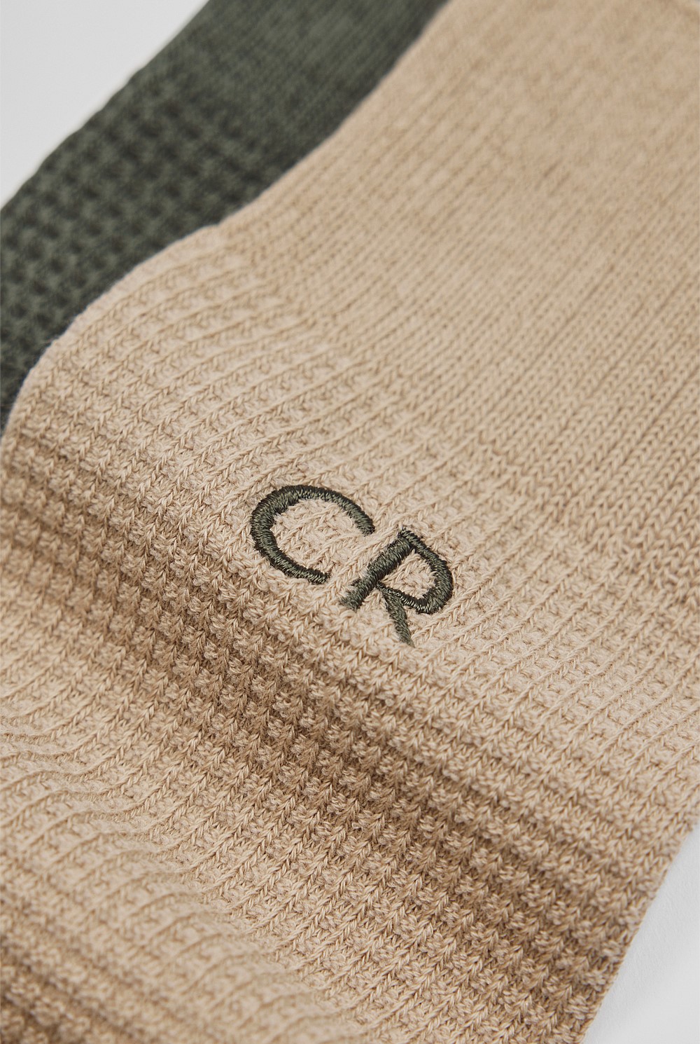Australian Cotton Blend CR Waffle Crew Sock Pack of 2
