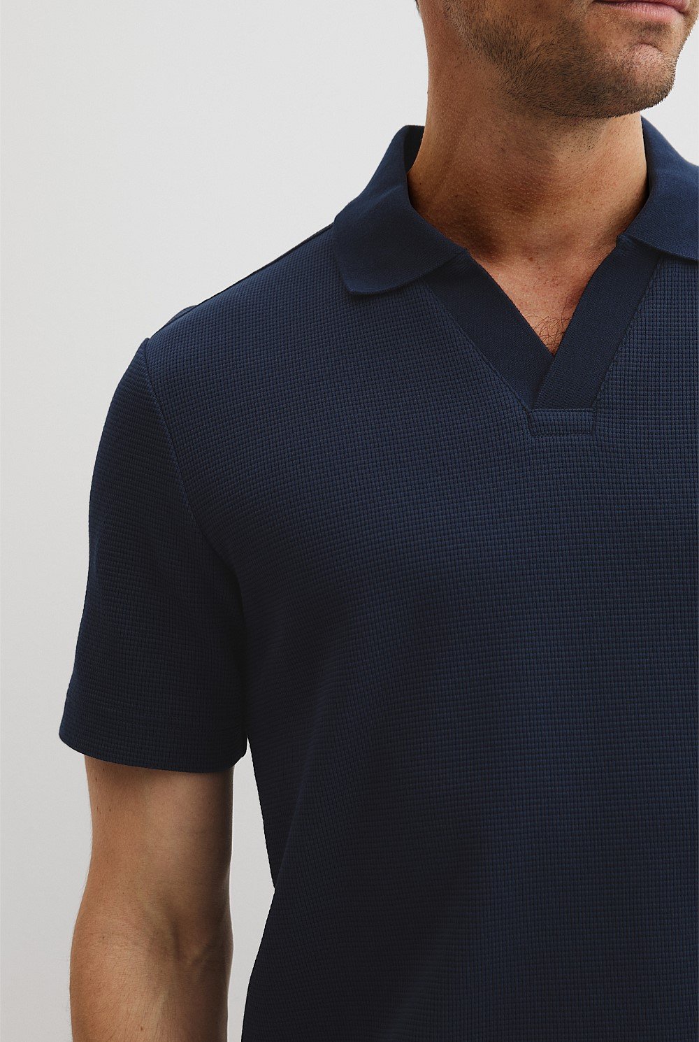 Australian Cotton Waffle Polo