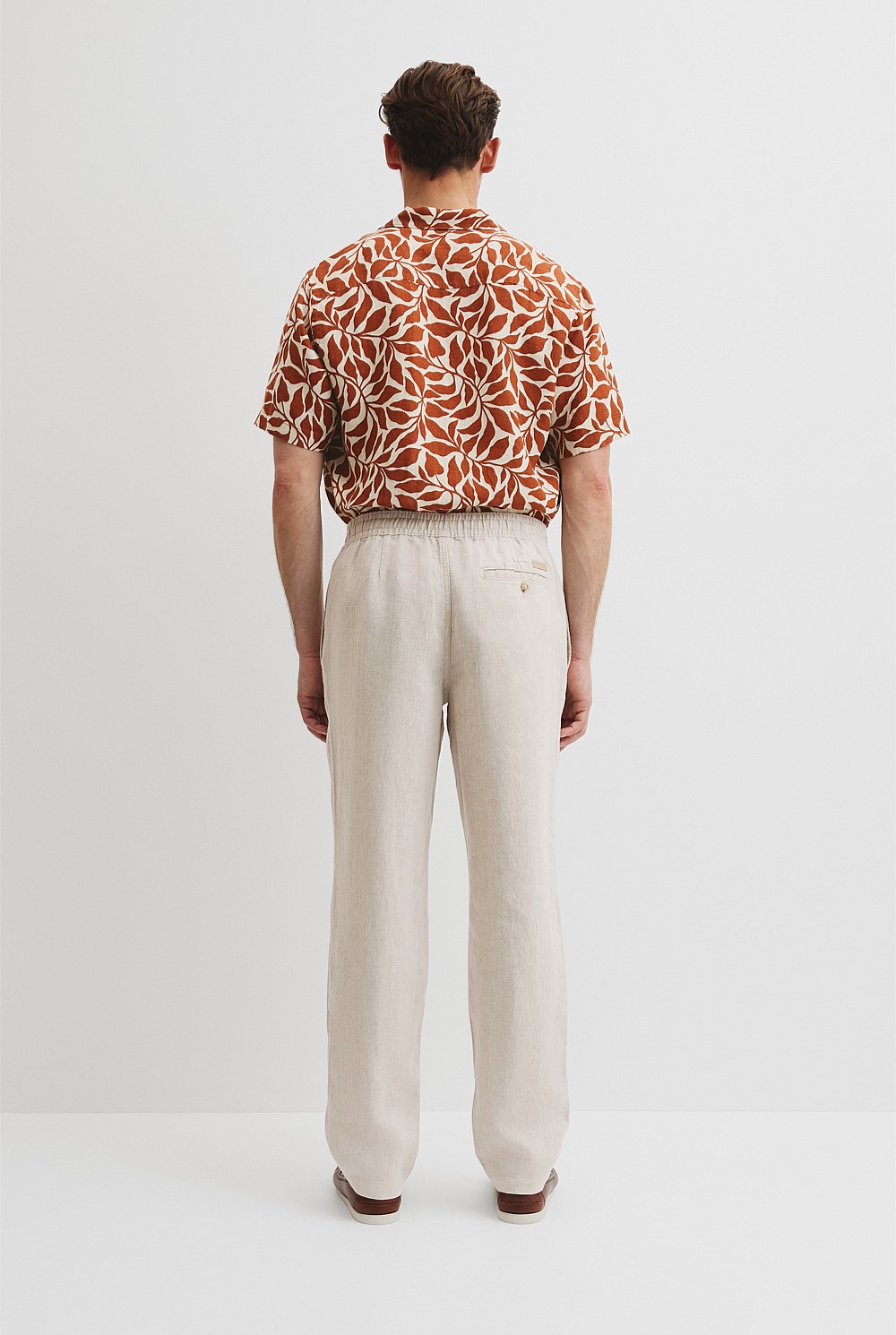 Organically Grown Relaxed Linen Drawcord Pant