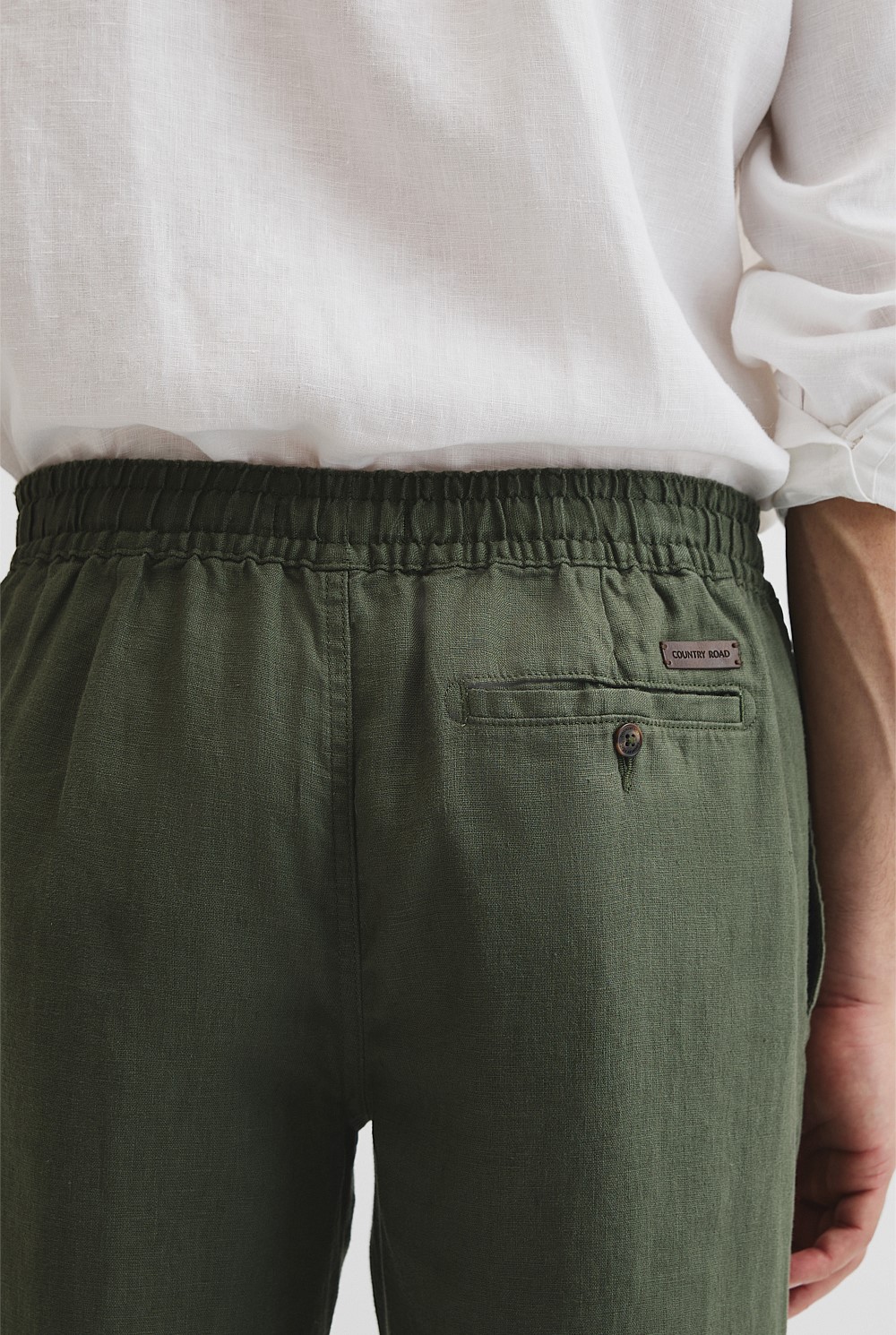 Organic Grown Linen Relaxed Drawcord Pant