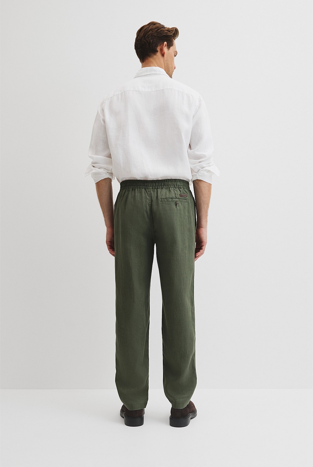 Organic Grown Linen Relaxed Drawcord Pant