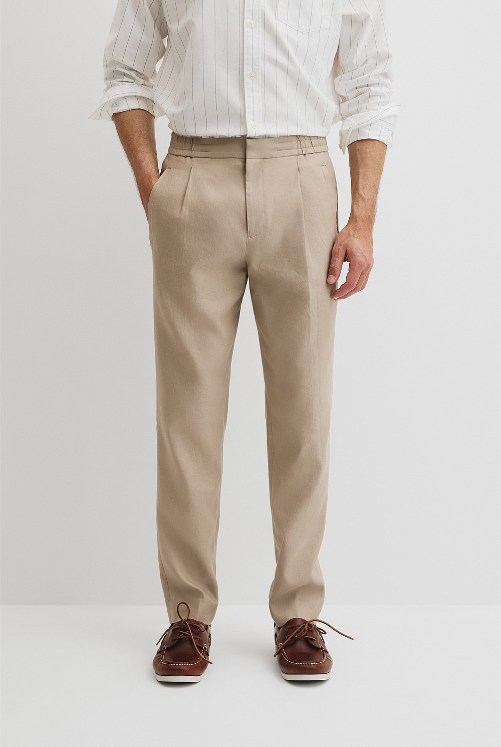 Elastic Pleat Front Pant