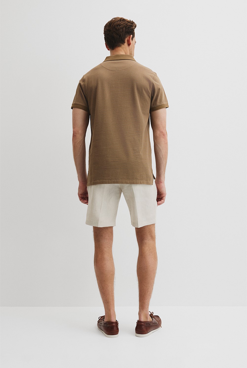 Australian Cotton Jacquard Polo