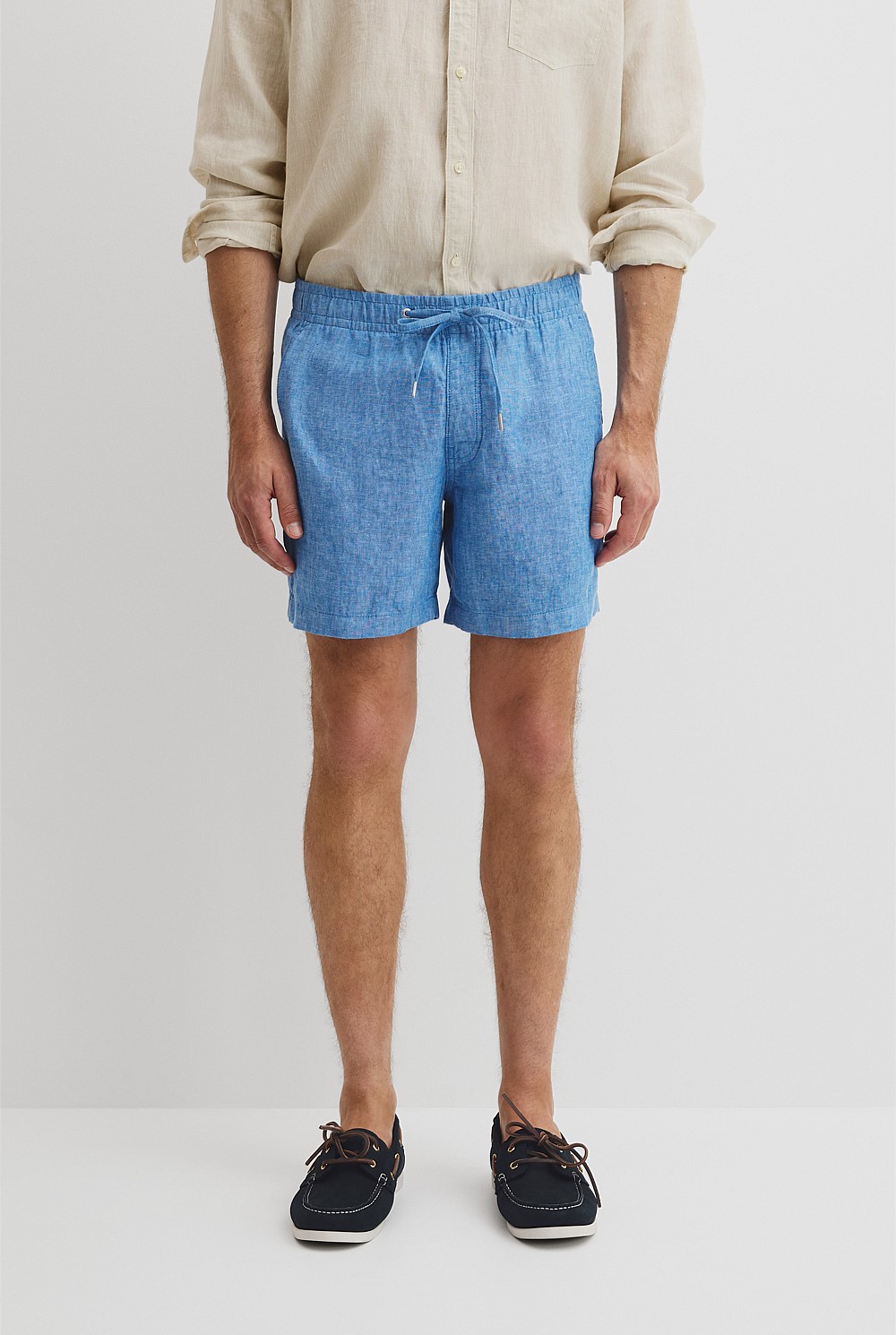 Organically Grown Linen Drawcord Short