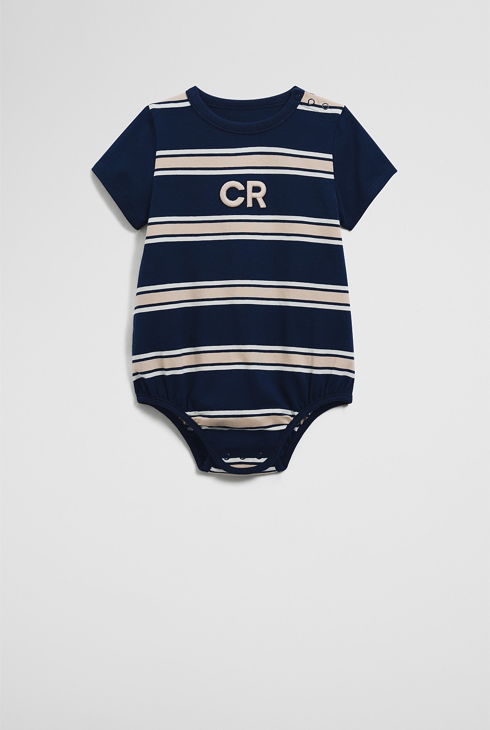 Organically Grown Cotton Logo Stripe Bodysuit