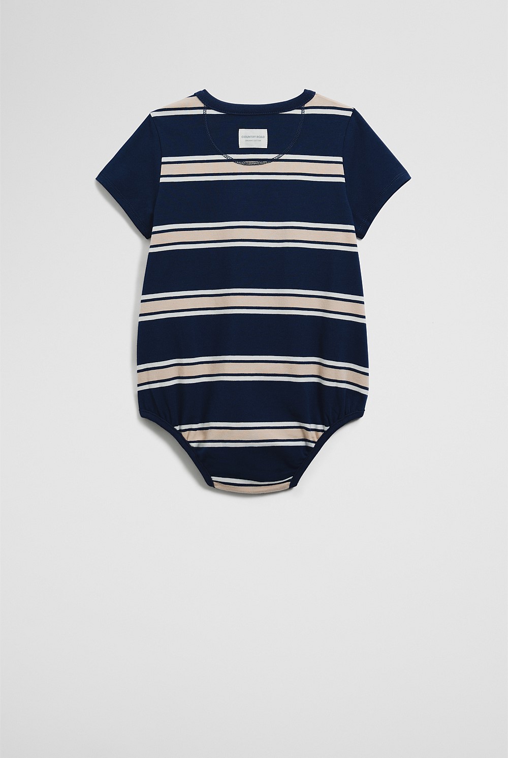 Organically Grown Cotton Logo Stripe Bodysuit